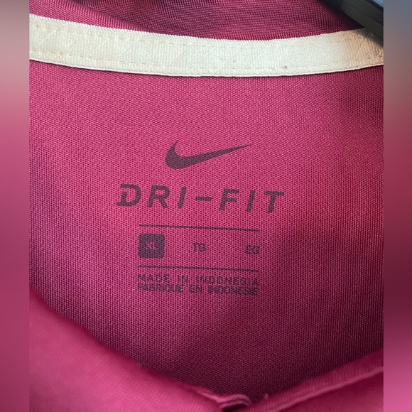 Men’s Nike Florida State Seminoles FSU Dri-Fit Size XL Short Sleeve Polo shirt - Picture 2 of 5